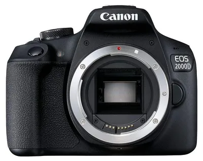 Zdjęcie produktu dla Canon EOS 2000D BK BODY EU26, 24,1 MP, 6000 x 4000 px, CMOS, Full HD, Czarny