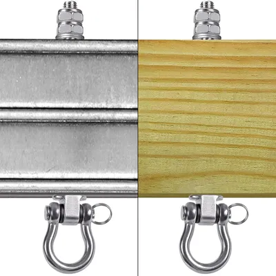 Produktbild von 4-teilige Schwinghaken-Set für Hängematten und Stühle, robuste Deckenhalterung für hohe Belastungen