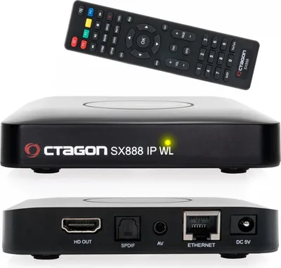 Obrázok produktu pre Octagon SX888 IP WL HEVC Full HD LAN USB H.265 TV IP m3u VOD Multimedia Box