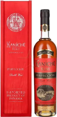 Obrázek produktu pro Kaniché Rum Perfección Double Wood v dřevěné krabičce, 40 % alkoholu, 0,70 litru
