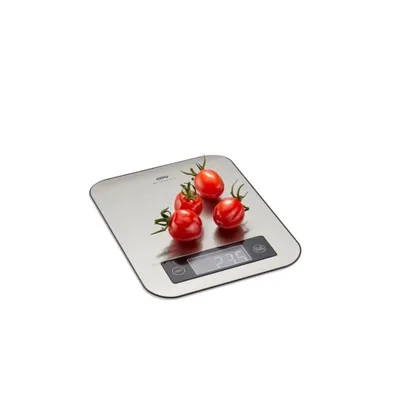 Obrázok produktu pre GEFU SCORE, Elektronická kuchynská váha, 5 kg, Nerezová oceľ, Plast, Nerezová oceľ, Nerezová oceľ, Na pracovnú dosku
