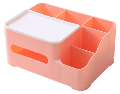 Obrázek produktu pro Dávkovač na kapesníky, obdélníkový, s úložným prostorem, organizér do domácnosti vyrobený z PP plastu, rozměry 15,2 x 8,1 cm, dekorativní
