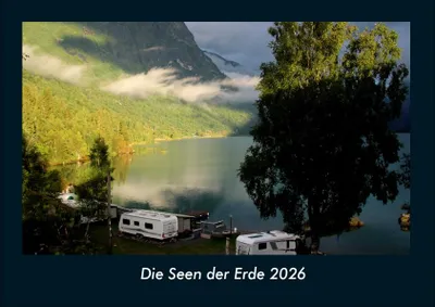 Produktbild von Die Seen der Erde 2026 Fotokalender - Querformat DIN A4, Monatskalender mit Bild-Motiven aus Fauna und Flora, Natur, Blumen und Pflanzen