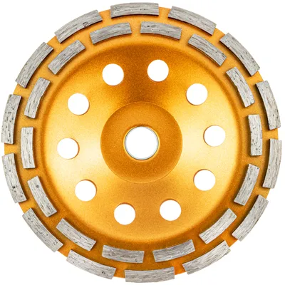 Produktbild von Diamantschleiftopf 180 mm Schleifteller Segment Topfscheibe Beton Estrich Stein