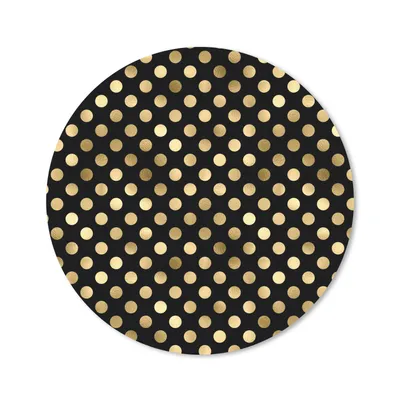 Produktbild von MuchoWow® Mauspad Mousepad Muster - Punkte - Gold 40x40 cm - Mousepads - Maus Mat - Pad - Mausunterlage - Schreibtisch Accessoires