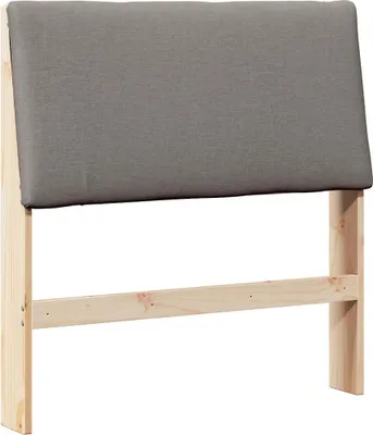 Produktbild von vidaXL Gepolstertes Kopfteil Taupe 100 cm Massives Kiefernholz