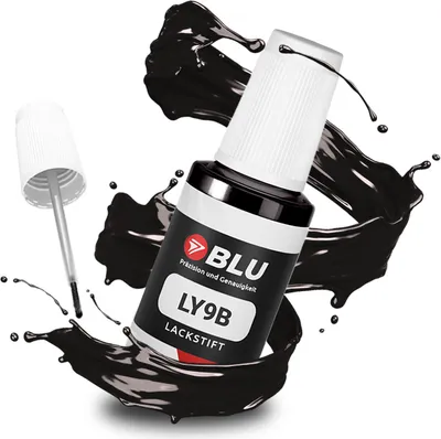 Produktbild von BLU Auto Lackstift Schwarz kompatibel für Audi LY9B Brillantschwarz | Auto Lack Reparatur Ausbesserungslack