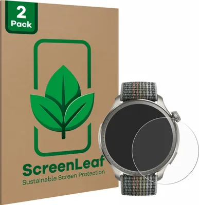 Produktbild von 2x ScreenLeaf Schutzfolie für Huami Amazfit Balance Displayschutz Display Schutz Folie Klar Transparent