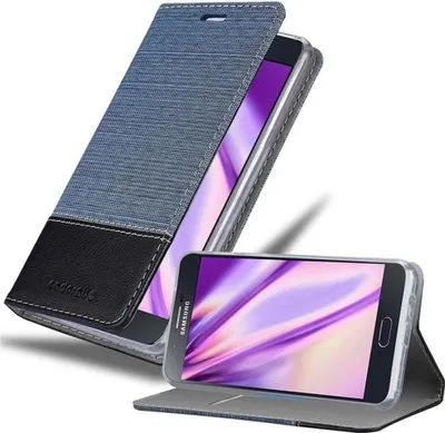 Produktbild von Cadorabo Hülle für Samsung Galaxy A8 2015 Schutzhülle in Blau Handy Hülle Etui Book Case Cover
