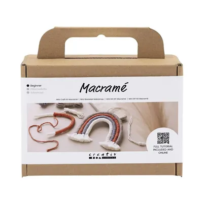 Produktbild von Creativ Company Mini Hobbyset Makrame Regenbogen