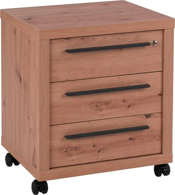 Produktbild von Rollcontainer - 54 x 64 cm - Artisan Eiche Nachbildung - mit Rollen