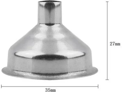Immagine prodotto di Go Go Gadget – "Imbuto in acciaio inossidabile – piccolo – color argento – per versare liquidi – 1 pezzo – diametro 3,5 cm"