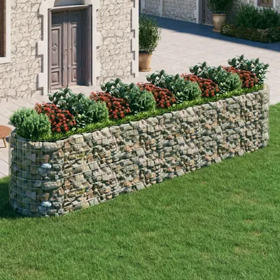 Obrázek produktu pro Maison Exclusive - Gabionový vyvýšený záhon pozinkované železo 500 x 100 x 100 cm