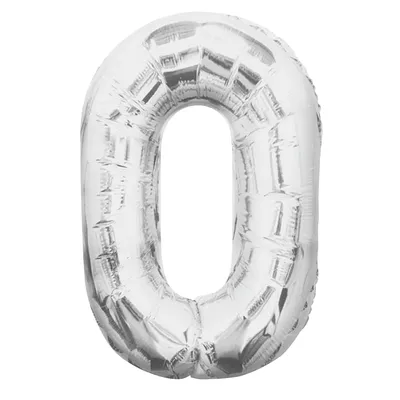 Obrázok produktu pre Strieborný balónik s číslami (0-9) SG7592 (3) (strieborný)