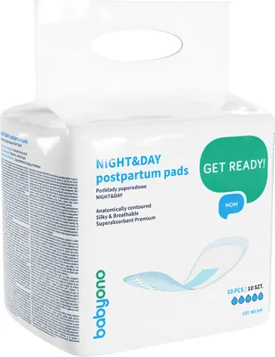 Immagine prodotto di Cuscinetti di gravidanza comfort Night&Day 10 pz. / Babyono