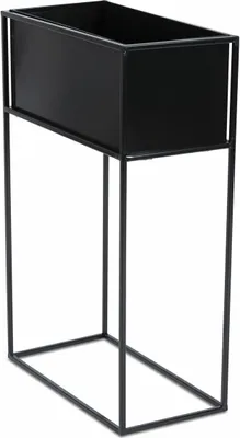 Obrázok produktu pre Howhomely Kvetináč so stojanom čierny 70 cm