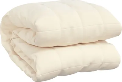 Immagine prodotto di vidaXL Coperta pesata crema chiaro 155x220 cm 7 kg tessuto