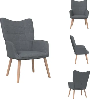 Produktbild von vidaXL Relaxsessel Dunkelgrau Stoff -  Sessel