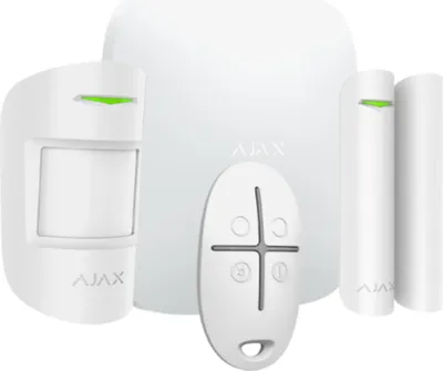 Produktbild von Ajax Alarmzentrale Kit Grau 2 868MHz Jeweller - AJ-HUBKIT-W