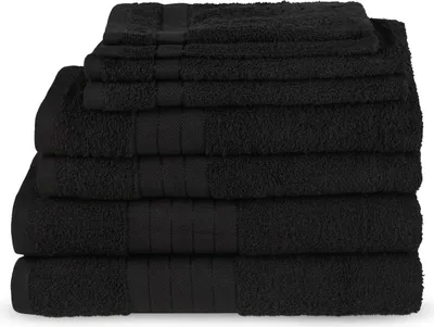Produktbild von Uni Handtücher Good Morning 2* 16x22 + 2* 30x55 + 2* 50x100 + 2* 70x140 cm - 100 % Baumwolle