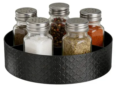 Image de Étagère tournante pour herbes aromatiques, idéale pour la cuisine et le rangement