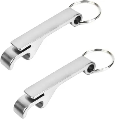 Imagen del producto de Llavero con abrelatas - 2 unidades - Abrelatas - Llavero - Mini abrebotellas - Llaveros - Uso diario