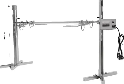Obrázek produktu pro Otočný stůl na grilování, nerezová ocel, nosnost 30 kg, stříbrný