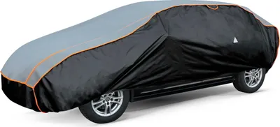 Immagine prodotto di WALSER telone antigrandine auto, copertura garage auto, telone auto basic, telone antigrandine auto, copertura auto 100% poliestere, garage auto completo, copertura auto misura 5 - nero antracite