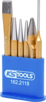 Imagen del producto de KS TOOLS 162.2118: Juego de cinceles y punzones