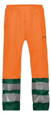 Produktbild von DASSY Warnschutzhose SOLA Regenhose Gr. L orange/grün