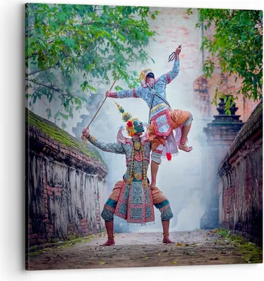 Produktbild von Bild auf Leinwand - Leinwandbild - Krieger Schwert - 70x70cm - Wand Bild - Wanddeko - Wandbilder - Leinwanddruck - Bilder - Kunstdruck - Wanddekoration - Leinwand bilder - Wandkunst - AC70x70-4116