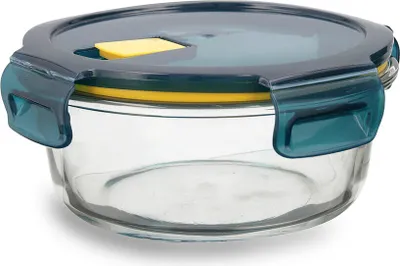 Produktbild von Lunchbox hermetisch Quid Astral 620 ml 16 x 16 x 7 cm Blau Glas