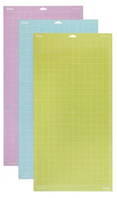 Zdjęcie produktu dla Cricut Set de3 Tapis de Coupe, Plastique, Multicolore, 30.5 x 60.9 cm PC2003847