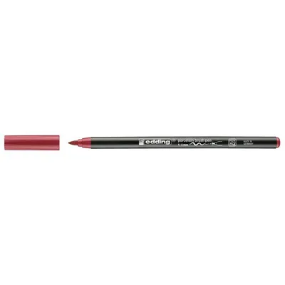 Produktbild von edding 96082000 Porzellan-Pinselstift 4200, karminrot 1-4 mm – 10er Vorteilset