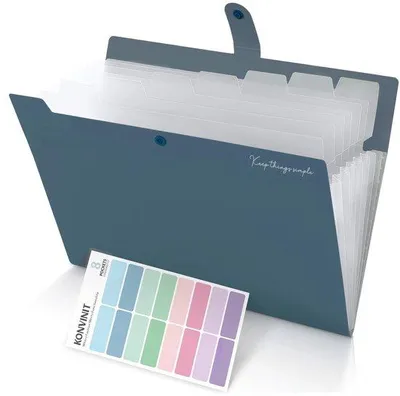 Immagine prodotto di Cartoncino A4 - Organizer in carta pieghevole a 7 scomparti, blu