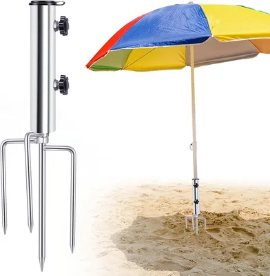 Produktbild von Sonnenschirm Bodenhülse, 4 Erdnägel, für Außenbereich