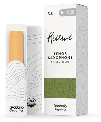 Tenorsaxophon-Rohrblatt Organic Reserve, Stärke 3.0, 5er-Pack