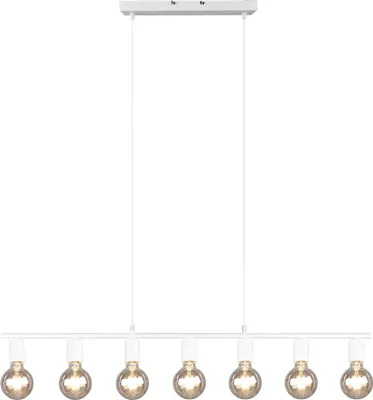 Produktbild von Pendelleuchte, Höhenverstellbar, 7 flammig, weiß, H 150 cm
