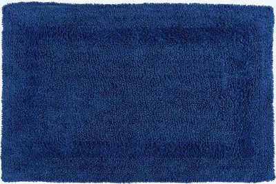 Produktbild von HOMESCAPES Badematte dunkelblau 50x80 cm aus 100% Baumwolle