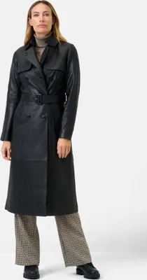 Immagine prodotto di Damen Ledermantel Trenchcoat Ricano DARCY – Schwarz / 2XL
