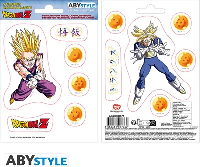Produktbild von DRAGON BALL - Stickers - 16x11cm/ 2 sheets - DBZ/ Gohan & Trunks