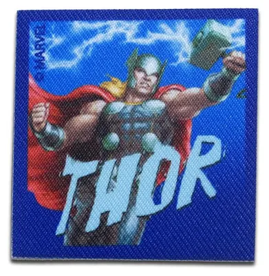 Obrázok produktu pre Marvel © Avengers Thor Comic - Záplata, nažehľovačka, nažehľovací obrázok, nášivka, nažehľovačka, veľkosť: 5,8 x 5,6 cm