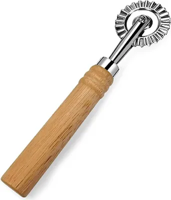 Produktbild von Pizzaschneider, Professionelles Teigrädchen Sternförmchen, Raviolirad, Edelstahl, Teigrädchen