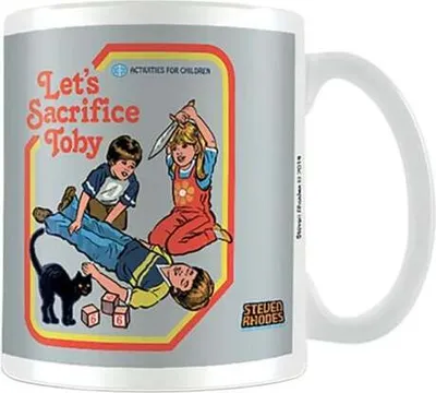 Produktbild von Steven Rhodes Tasse  Let's Sacrifice Toby weiß Funartikel Keramik Standard