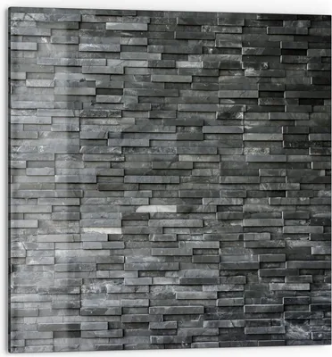 Produktbild von DEQORI Küchenrückwand Glas 60x60 cm 'Natursteinmauer' Spritzschutz Bad Rückwand