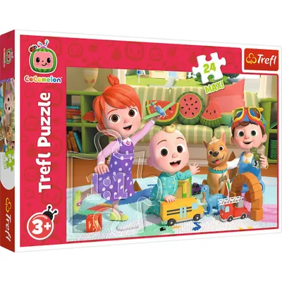 Produktbild von TREFL Puzzle Cocomelon: Bereit fü r Abenteuer MAXI 24 Teile