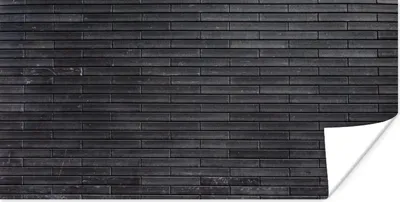 Produktbild von MuchoWow® Poster Backstein - Schwarz - Wand 120x60 cm - Bild