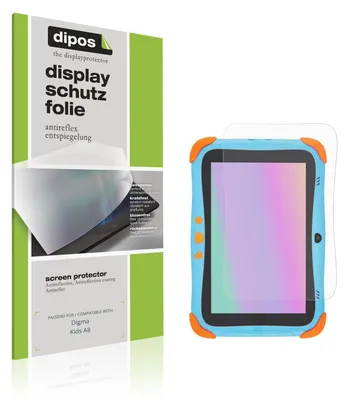 Image de 2x Film de protection d'écran pour Digma Kids A8 protecteur antireflet dipos