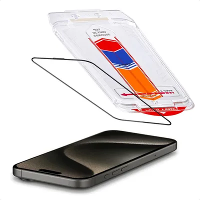 Productafbeelding van Accezz Gehard Glas Screenprotector + Applicator voor de Apple iPhone 15 Pro