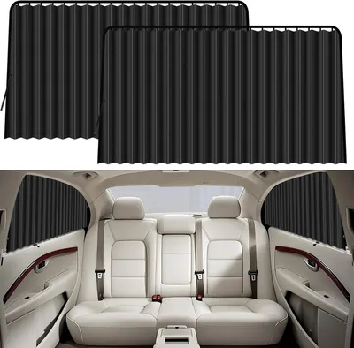 Produktbild von Auto Sonnenschutz magnetisch, für Seitenfenster, UV-Schutz, 16 Magnete
